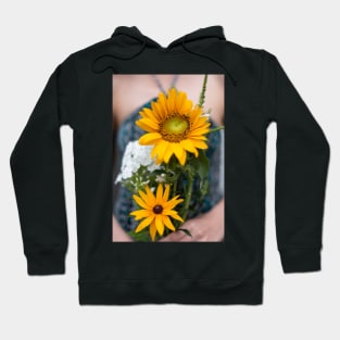 Happy Yellow Sunflower Bouquet Hoodie